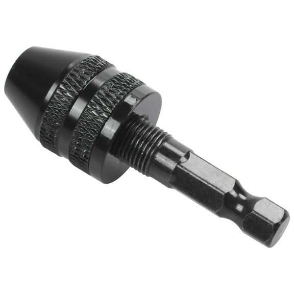New Arrivals 0.3-3.6mm Keyless Drill Chuck Screwdriver Impact Driver Adaptor 1/4" Shank Black
