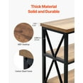 thumbnail image 4 of Narrow Sofa Side Table 55.1 Inches Three Tier Metal Frame Long Entryway Hallway Table for Living Room Bedroom, 4 of 6