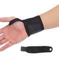 thumbnail image 3 of Muñequera, Muñequera Elástica Negra Ajustable Extraíble, Fitness Ultrafino Duradero Para Ejercicio De Tenis Con Mancuernas ANGGREK Tamaño libre negro, 3 of 8