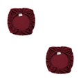thumbnail image 3 of QualitChoice Chair Cushion Cover Seat Covers Backrest Protector Stretch Soild Color Dirt-Resistant Wedding Hotel Home Kitchen Wine Red 2PCS, 3 of 6