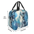thumbnail image 2 of Picia Cloud Sunshine Puppy Printed Lunch box Lunch bag for Men Women Large Capacity Lunchbox Reusable Lunch Bags Insulated Lunch Bag Lunch Box Cooler, 2 of 6