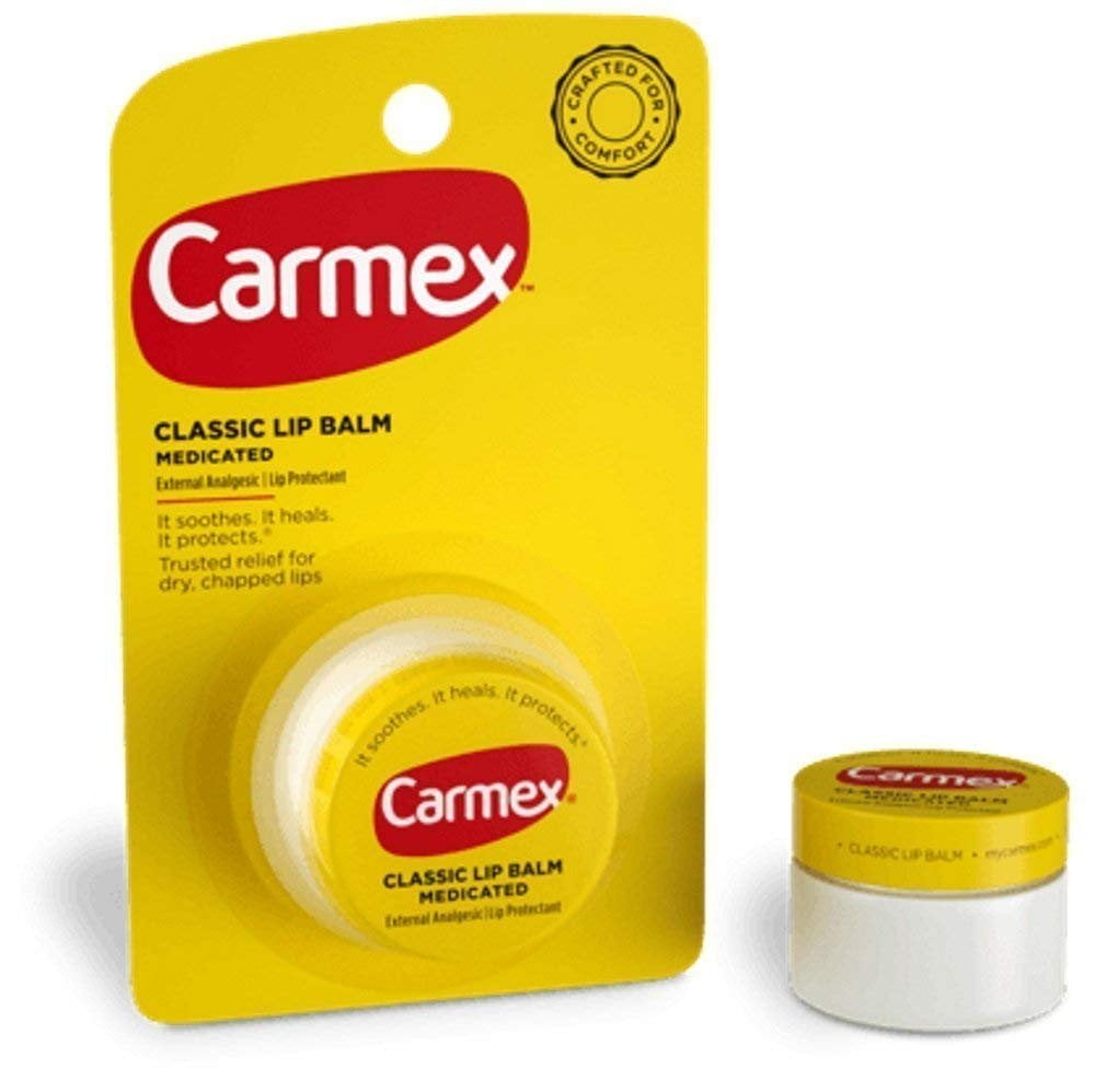 Carmex Classic Lip Balm Medicated, 0.25 oz ( Pack of 6)