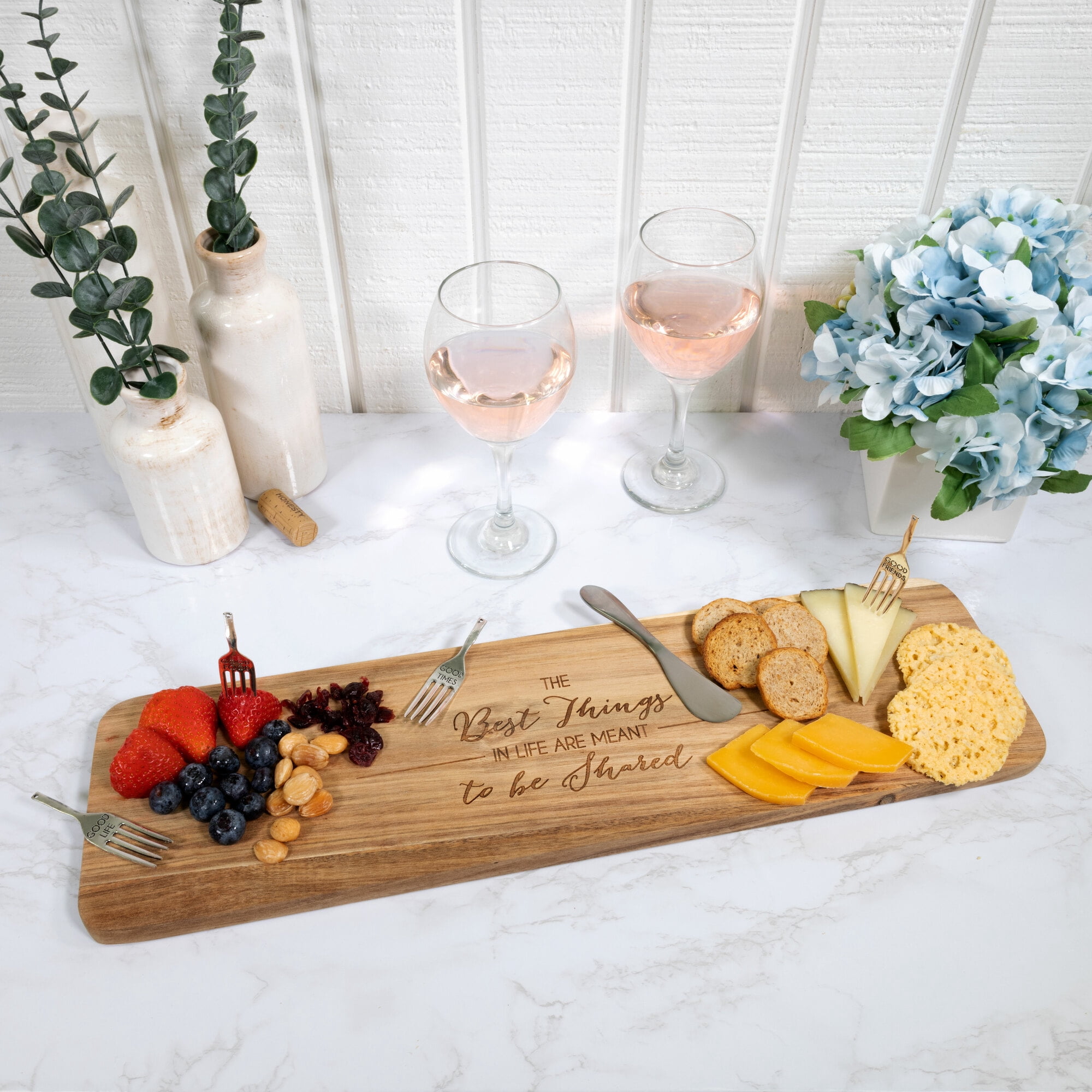 Best Things - 21" Acacia Cheese/Bread Board Set