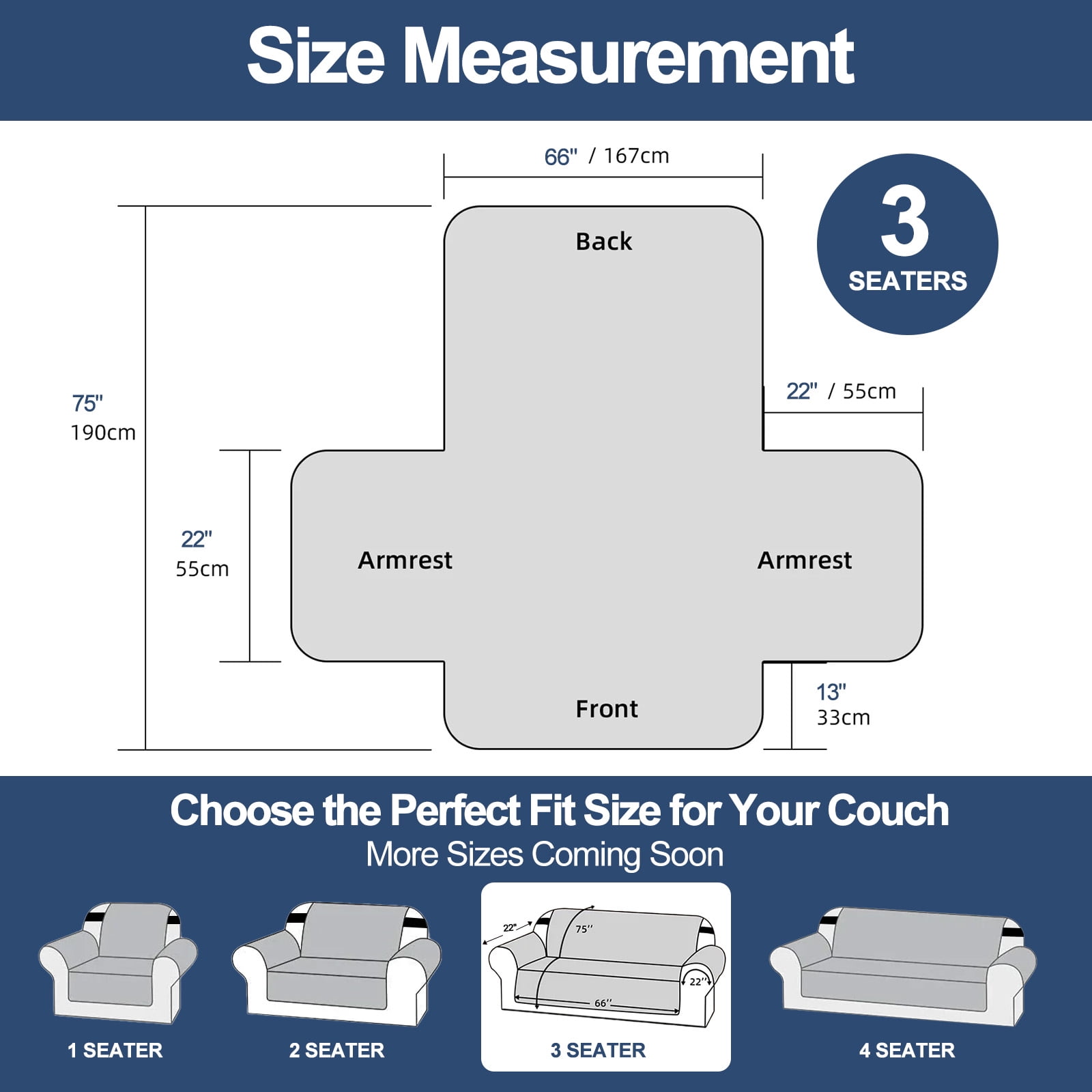 Sanmadrola Waterproof Sofa Cover Slipcover Couch Cover Furniture Protector Machine Washable Non Slip Leakproof with Straps for Dogs Kids Pets Ivory vines Sofa