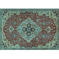thumbnail image 1 of Ahgly Company Indoor Rectangle Persian Light Blue Traditional Area Rugs, 4' x 6', 1 of 4