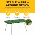 thumbnail image 4 of Saint Patrick's Day Table Cloths for 8 Foot Rectangle Tables, Country Green Plaid Shamrock Clovers Patio Waterproof Elastic Fitted Tablecloths, Washable Rectangular Table Cover for Camping, 4 of 8