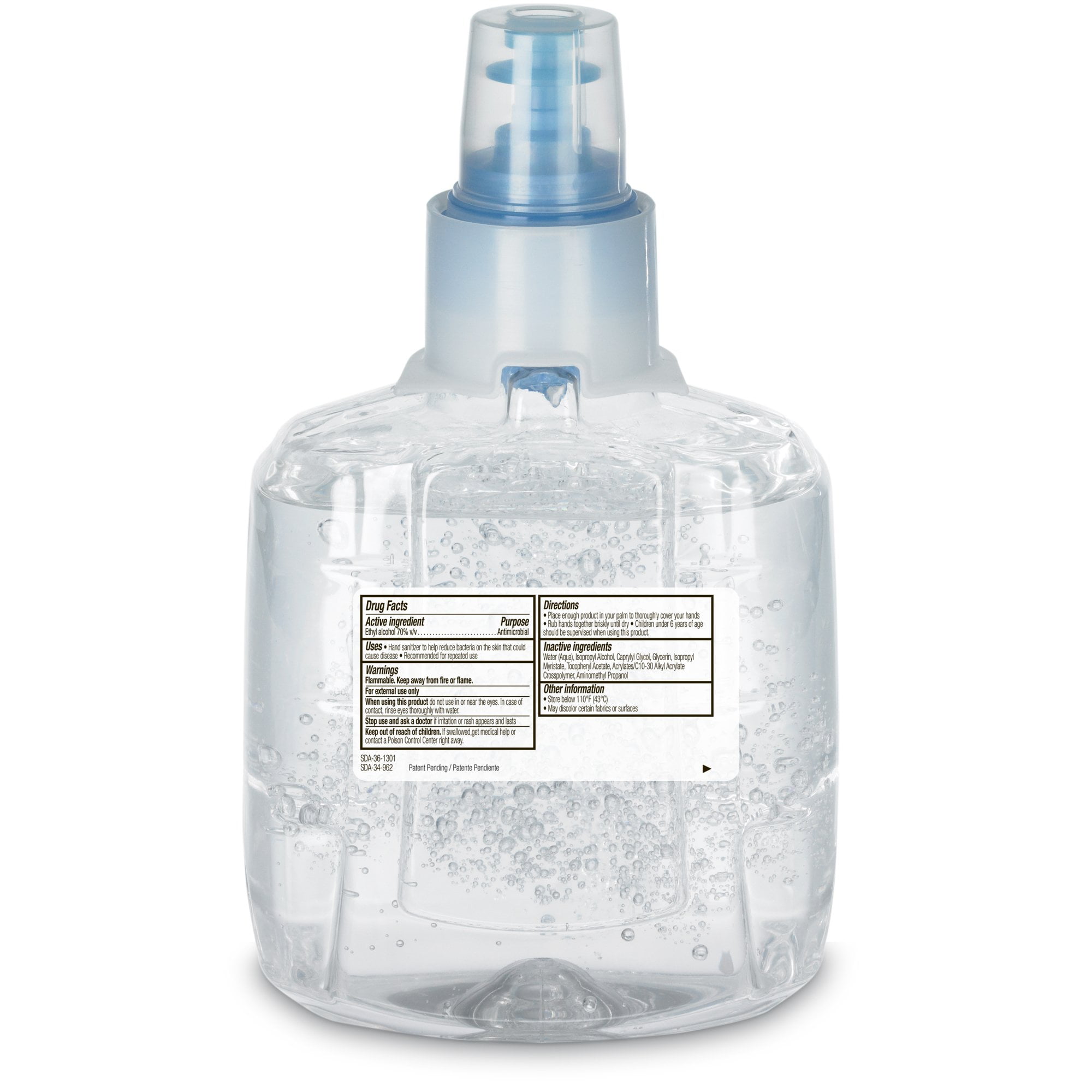 PURELL Advanced Green Certified Instant Hand Sanitizer Refill, 1200 mL, Gel, FragFree
