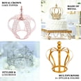 thumbnail image 3 of Efavormart 14" Rose Gold Crystal Metallic Royal Crown Cake Topper with 168 Acrylic Beads For Wedding Birthday Party Special Event, 3 of 11