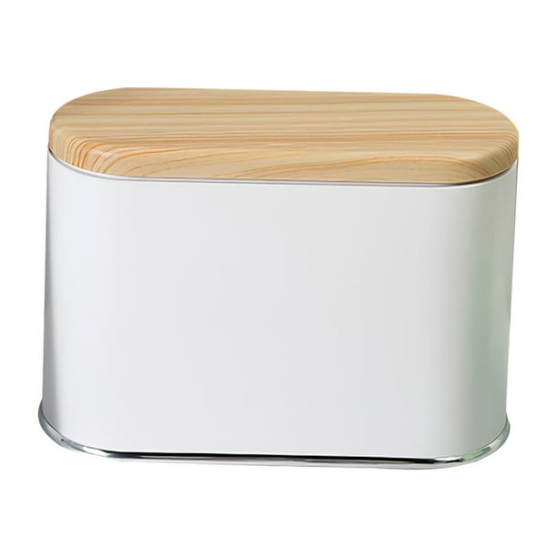 Cubo De Basura De Escritorio De Estilo Japonés Mini Cubo De Almacenamiento De Basura De Prensa Simple Con Tapa Dormitorio De Estudiante Mesita De Noche Cubo De Basura Para Baño Sala De Estar Noticed HA022048-00