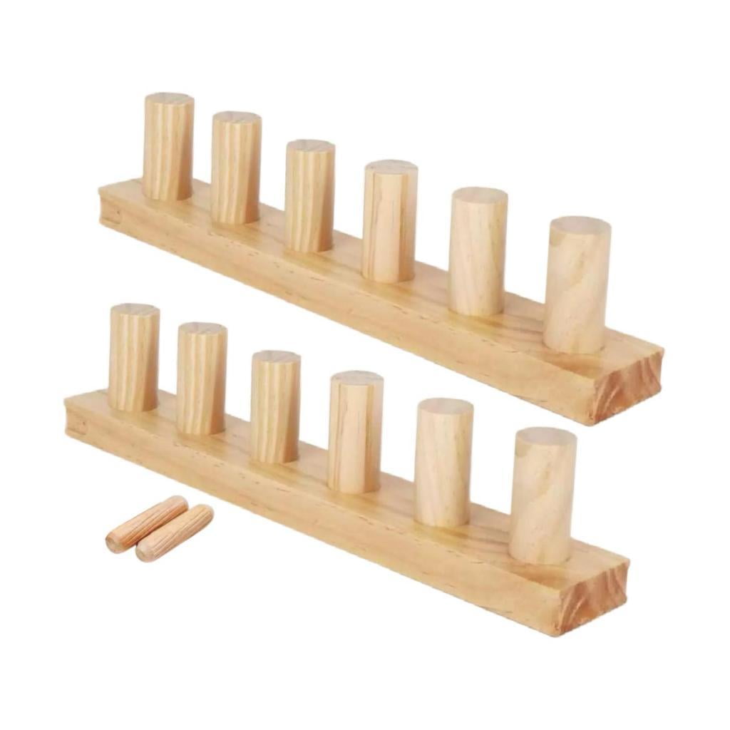 Wxqbjtam 2-Piece Wooden Weaving Loom, Modular, Expandable, Handcrafted, Durable, Suitable 2Pcs