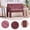 WINE RED, variant on Newest Nordic Modern Double Armchair, Compact 2-Seater Chenille Sofa with Dual Armrests, Space-Saving Accent Chair for Living Room Bedroom & Balcony,Yellow