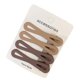 thumbnail image 1 of horquillas para el cabello con textura mate, diseño rectangular ondulado, pinzas para el cabello con dientes ajustados para una sujeción fuerte. Accesorios para el cabello de uso diario., 1 of 8