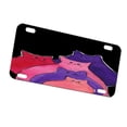 thumbnail image 1 of KuzmarK Automobile Car Tag License Plate -  Pink Red Purple Abstract Kitites Cat Art by Denise Every, 1 of 1