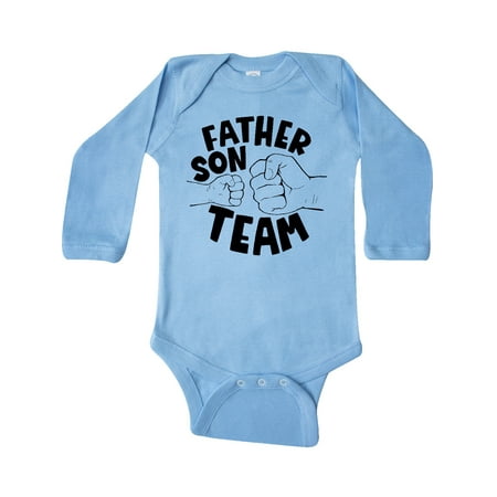 

Inktastic Father s Day Father Son Team Parent Child Fist Bump Gift Baby Boy or Baby Girl Long Sleeve Bodysuit