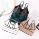 thumbnail image 5 of Sujetadores deportivos con pliegues para mujer Tops de entrenamiento con relleno Tops cortos de sujeción media Fridja nalpqowj36408, 5 of 5