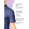 thumbnail image 4 of Stretch Is Comfort Men's Poly Spandex Short Sleeve Mock Neck | Adult Small- 5x, 4 of 6