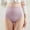 Purple, variant on 6 Pack Women's Underwear High Waisted Abdominal Small Belly Constricting Powerful Hip Lifting Seamless Plus Sized Breathable Stretch Panties