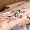 thumbnail image 2 of Jslovijewel Citrine Gemstone 925 Sterling Silver Bracelet, 2 of 2