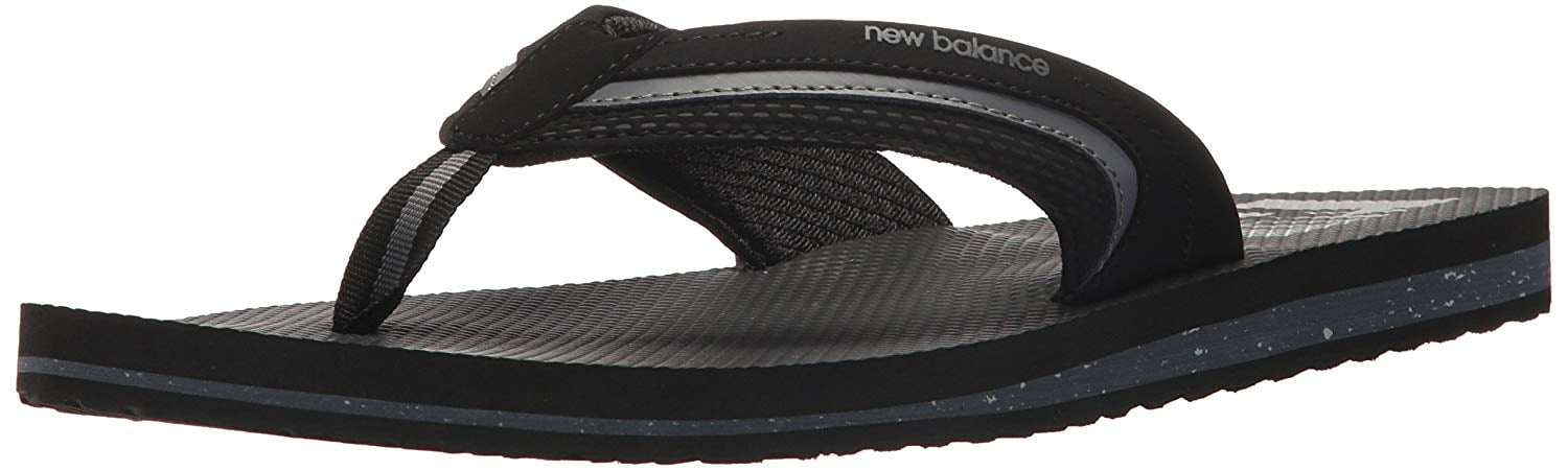 Brighting Thong Walking Black Sandals 