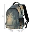 thumbnail image 2 of FORMRS Unisex Backpack Elementary School Travel Bookbag with Reflective Stripes, Retro Forest, 2 of 7