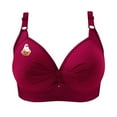 thumbnail image 6 of Ayfxijin Bras for Women No Underwire,Woman's Push Up Bra Printing Gathered Together Large Size Daily Bra Underwear, 6 of 8