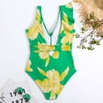 thumbnail image 3 of Womens One Piece Swimsuits Ruffle Asymmetric Shoulder Swimwear Tummy Control Tie Front Monokini Bathing Suits, 3 of 4