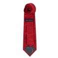 thumbnail image 4 of Jacob Alexander Red Floral Roses Flowers Design Extra Long Neck Tie for Big and Tall Men - Red, 4 of 7