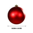thumbnail image 3 of Coollooc 5.9 Inch Christmas Balls Ornaments Large Christmas Tree Decorations Plastic Ornament Balls Decorative Hanging Ornaments Holiday Wedding Party for Xmas Tree(Red), 3 of 9