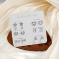 thumbnail image 4 of Specollect 3 Pcs Festive Earring Set Christmas Tree Santa Bells Alloy Studs Holiday Party Daily Wear Elegant Fine Jewelry, 4 of 8