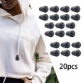 thumbnail image 6 of Tachiuwa 20 Pieces Toggle Clips Cord Ends Bell Stoppers for Bag Paracord Backpack Lanyard Black, 6 of 9