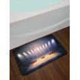 thumbnail image 2 of Basketball Bath Mat, Crowded Basketball Arena Just Before Game Starts School Tournament Theme, Non-Slip Plush Mat Bathroom Kitchen Laundry Room Decor, 29.5 X 17.5 Inches, Beige Nacy Brown, Ambesonne, 2 of 2