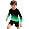 thumbnail image 5 of Shadoumai Boys Girls Sun Swim Shirt Long Sleeve Rash Guard For Beach Pool Water Sports Summer UPF 50+, 5 of 5