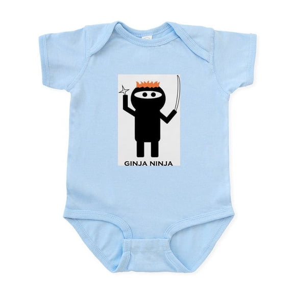 CafePress - Ginja Ninja 1 Body Suit - Baby Light Bodysuit, Size Newborn - 24 Months