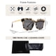 thumbnail image 3 of Gafas de Sol DIFF Bella Cuadradas Grandes en Crema con Estilo Carey para Mujer, 3 of 9