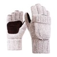 thumbnail image 1 of Flip Fingerless Gloves Tejer De Medio para Correr Niñas Otoño Beige Jinwen guantes sin dedos, 1 of 8