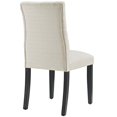 thumbnail image 4 of Modern Contemporary Urban Design Kitchen Room Dining Chair, Beige, Fabric Wood, 4 of 4