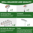 thumbnail image 2 of XDriveMax 8-Pieces Complete Golf Club Set for Women Includes Stand Bag with Rain hood , Fairway Wood Head Covers, Hybrid, Irons and Putter, Orange-Right Handed, 2 of 7