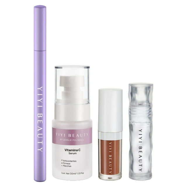 Set Yiyi Beauty cuidado de la piel Antioxidante + Maquillaje para labios y pestañas