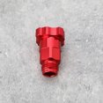 thumbnail image 3 of Youkk 2x 2Pcs M16x1.5mm External Thread Connector Adapter Red Aluminum Alloy Sp-ray Connector Compatible With DeVilBiss DV1, 3 of 6
