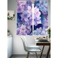 thumbnail image 5 of Spring Purple Hydrangea Sheer Curtains 72 Inches Long 2 Panels Set, Window Sheer Curtains for Living Room/Bedroom, Country Flowers Garden Plants Light Filtering Rod Pocket Curtain 52''x72''x2, 5 of 8
