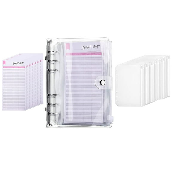 DINHEAROM Budget Sheet Paper Record Keeping 1 Set 10.61X7.47X3.14in