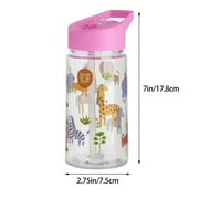 No-Spill Sippy Cup with Flex Straw 10-Ounce Bottles Sippy Cups for Toddlers 12+ Months - Neutral Color Training Cups for Toddlers