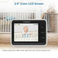 thumbnail image 2 of VTech RM2751 1080p Smart WiFi Remote Access Video Baby Monitor with Super-slim 2.8” Display, Night Light, (White), 2 of 9