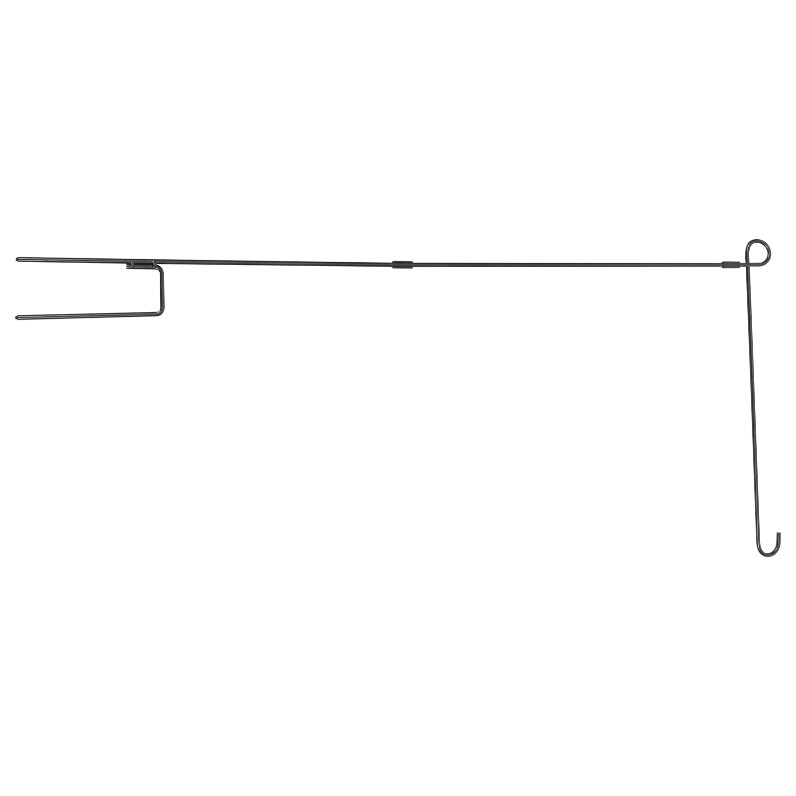 ELAYARD Iron Garden Flag Stand Set Clip, Wind-Resistant Flagpole Holder for Outdoor Yard, Lawn and Patio Display
