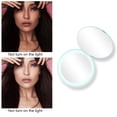 thumbnail image 2 of Espejo de Cosméticos Portátil con Luz LED NikouMX Espejo Plegable Compacto de Viaje con Aumento, 2 of 8