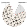 thumbnail image 2 of Rateoe DOGS FACE Print Christmas Tree Skirt 30" for Xmas Holiday New Year Party Circle Tree Mat Ornaments Decoration, 2 of 7