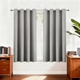 thumbnail image 4 of 1 Panel Blackout Curtains for Bedroom- 37"×54" Blackout Curtains with Grommets Thermal Insulated Room Darkening Light Blocking, Noise Reducing & Wrinkle-Free Drapes for Living Room Windows, Gray, 4 of 9