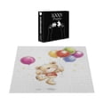 thumbnail image 4 of Ambesonne Cartoon Jigsaw Puzzle, Teddy Bear with Baloon, Heirloom-Quality Fun Activity for Family Durable Cardboard, 1000 pcs, Multicolor, 4 of 6