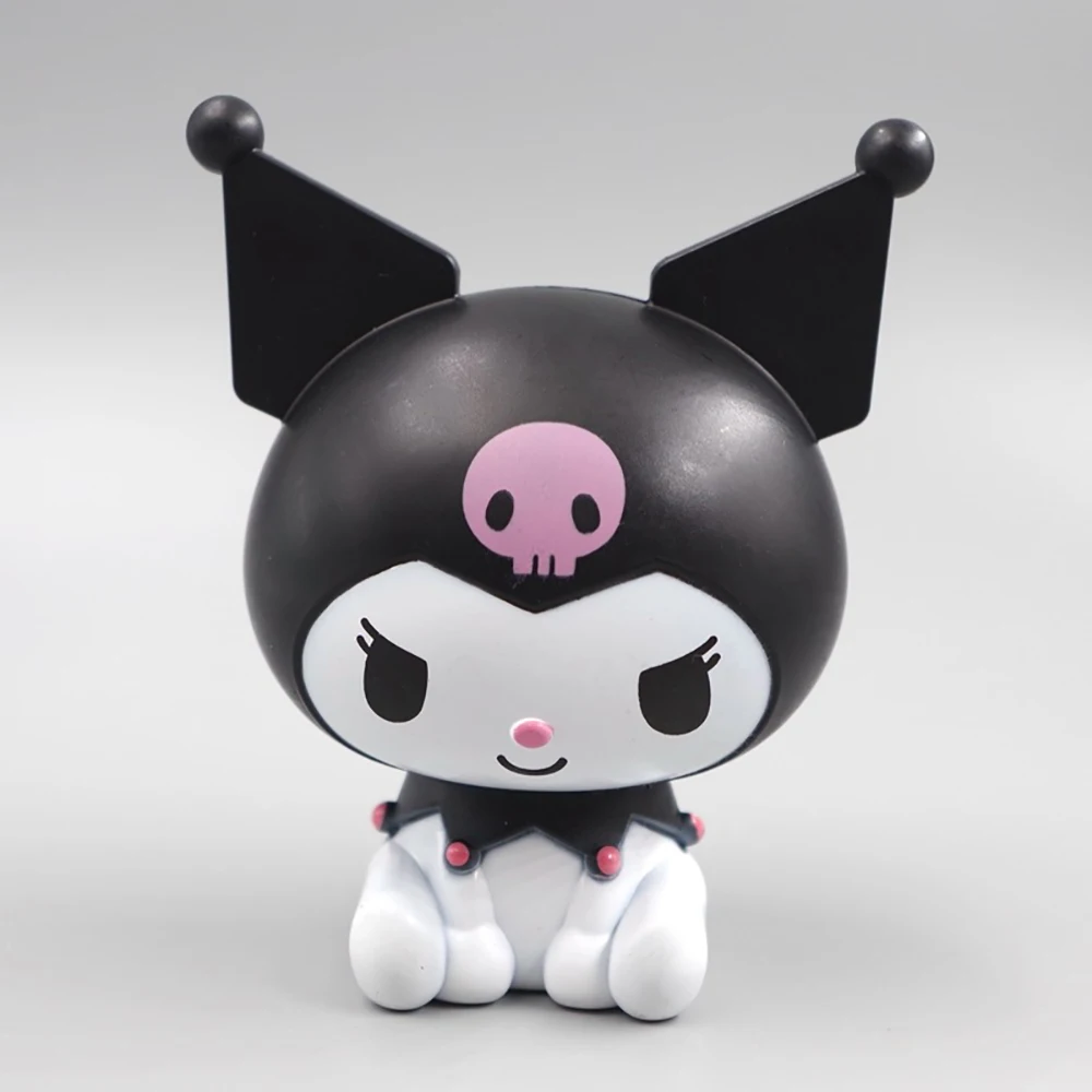 Kawaii Sanrio Anime Figure Cinnamoroll Pachacco Kuromi Doll Hello