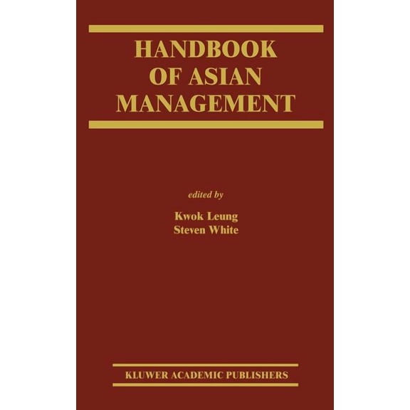 CERC Studies in Comparative Education Handbook of Asian Management, (Hardcover)